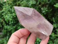 Polished Chevron Amethyst Point-Prism x 4 from Madagascar