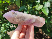 Polished Chevron Amethyst Point-Prism x 4 from Madagascar