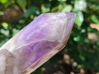 Polished Chevron Amethyst Point-Prism x 4 from Madagascar