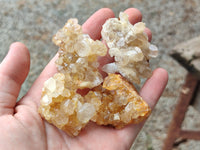 Natural Mini Limonite Quartz Specimens x 35 From Solwezi, Zambia