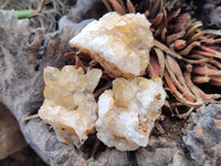 Natural Mini Limonite Quartz Specimens x 35 From Solwezi, Zambia