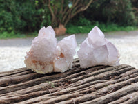 Natural Amethyst Spirit Quartz Clusters x 6 From Boekenhouthoek, South Africa