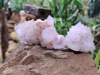 Natural Amethyst Spirit Quartz Clusters x 6 From Boekenhouthoek, South Africa