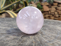 Polished Gemmy Rose Quartz Spheres x 3 From Madagascar