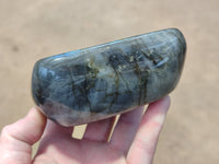 Polished Labradorite Standing Free Forms x 2 From Tulear, Madagascar