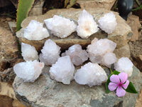 Natural Amethyst Spirit Quartz Clusters x 12 From Boekenhouthoek, South Africa