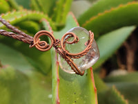 Polished Mixed Copper Wire Wrapped Pendants x 6 From Southern Africa