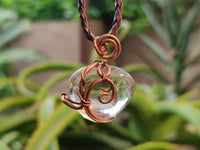 Polished Mixed Copper Wire Wrapped Pendants x 6 From Southern Africa