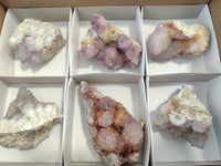 Natural Amethyst Spirit Quartz Clusters x 6 From Boekenhouthoek, South Africa