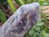 Polished Lepidolite with Pink Rubellite Points x 2 From Ambatondrazaka, Madagascar