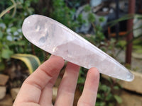 Polished Rose Quartz Massage Wands x 6 From Madagascar