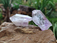 Natural Smokey Amethyst Crystals x 12 From Brandberg, Namibia