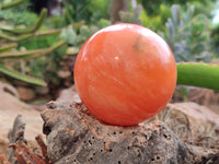 Polished Orange Twist Calcite Spheres x 2 From Madagascar