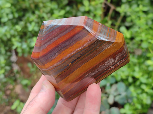 Polished Banded Tiger Iron Jasper Points x 4 From South Africa