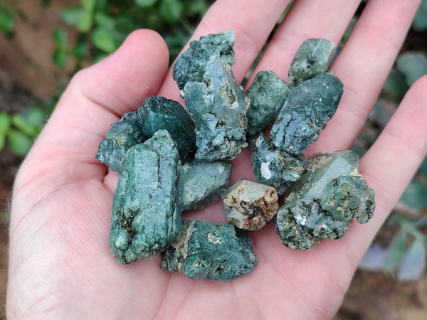 Natural Green Chlorite Quartz Crystals x 1 Kg Lot From Zimbabwe