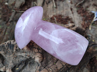 Polished Rose Quartz Mushrooms x 3 From Madagascar