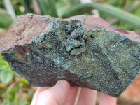 Natural Libethenite Crystals On Dolomite Matrix Specimens x 2 From Shituru, Congo