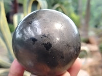 Polished Pharaoh Stone Black Basalt Spheres x 3 From Zimbabwe