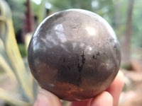 Polished Pharaoh Stone Black Basalt Spheres x 3 From Zimbabwe