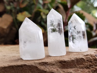 Polished Clear Quartz Phantom Crystals x 20 From Madagascar