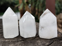 Polished Clear Quartz Phantom Crystals x 20 From Madagascar