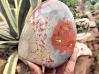 Polished Polychrome Jasper Standing Free Forms x 6 From Mahajanga, Madagascar