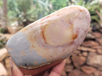 Polished Polychrome Jasper Standing Free Forms x 6 From Mahajanga, Madagascar