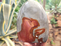 Polished Polychrome Jasper Standing Free Forms x 6 From Mahajanga, Madagascar