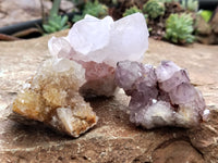 Natural Amethyst Spirit Quartz Clusters x 20 From Boekenhouthoek, South Africa