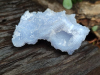 Natural Etched Blue Chalcedony Specimens x 6 From Nsanje, Malawi