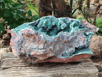 Natural Ball Malachite On Dolomite Matrix Specimen x 1 From Kambove, Congo