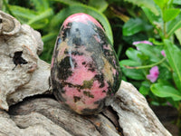 Polished Rhodonite Eggs x 4 From Madagascar