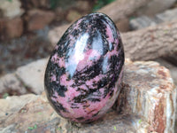 Polished Rhodonite Eggs x 4 From Madagascar