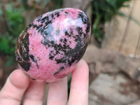 Polished Rhodonite Eggs x 4 From Madagascar