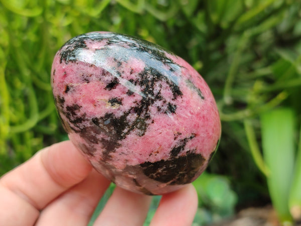 Polished Rhodonite Eggs x 4 From Madagascar