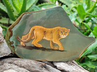 Hand Made Lioness Decoupage Stone Slabs x 3 From Southern Africa