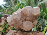 Natural Smokey Phantom Quartz Cluster x 1 From Luena, Congo