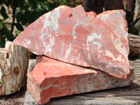 Natural Red Jasper Specimens x 2 From Northern Cape, South Africa