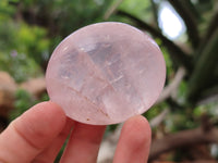 Polished Rose Quartz Palm Stones x 12 From Madagascar