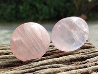 Polished Rose Quartz Palm Stones x 12 From Madagascar