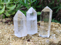 Polished Clear Quartz Points x 12 From Madagascar