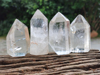 Polished Clear Quartz Points x 12 From Madagascar