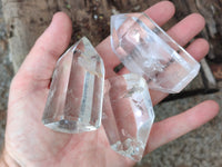 Polished Clear Quartz Points x 12 From Madagascar