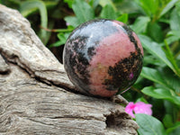 Polished Rhodonite Spheres x 6 From Ambindavato, Madagascar