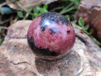 Polished Rhodonite Spheres x 6 From Ambindavato, Madagascar