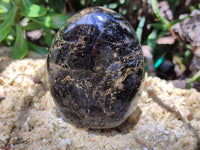 Polished Black Tourmaline Standing Free Forms x 4 From Madagascar