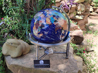 Polished Lapis Lazuli World Globe x 1 From China