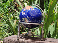 Polished Lapis Lazuli World Globe x 1 From China