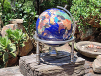 Polished Lapis Lazuli World Globe x 1 From China