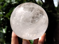 Polished Clear Quartz Crystal Balls x 2 From Madagascar